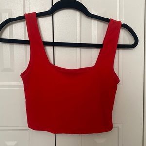Square neck crop top
